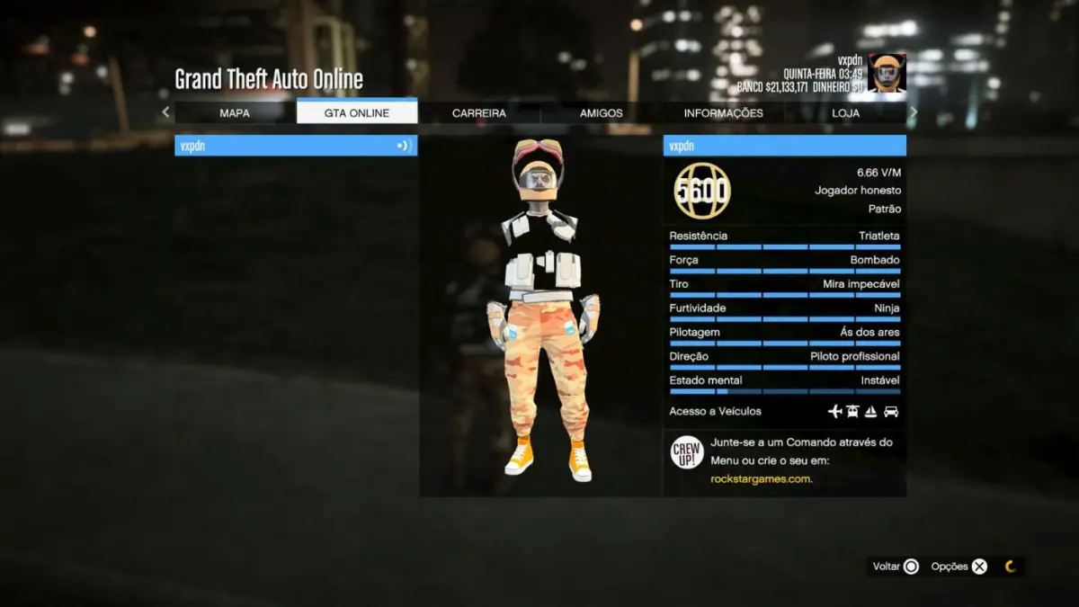 PS5 - MODDED ACCOUNT - MALE RP 5600 - FEMALE RP 2022 - FAST RUN - $20 MILIONS - OUTFITS MODDED - +400 CARS MODDED - UNLOCK - RESEARCH UNLOCKED