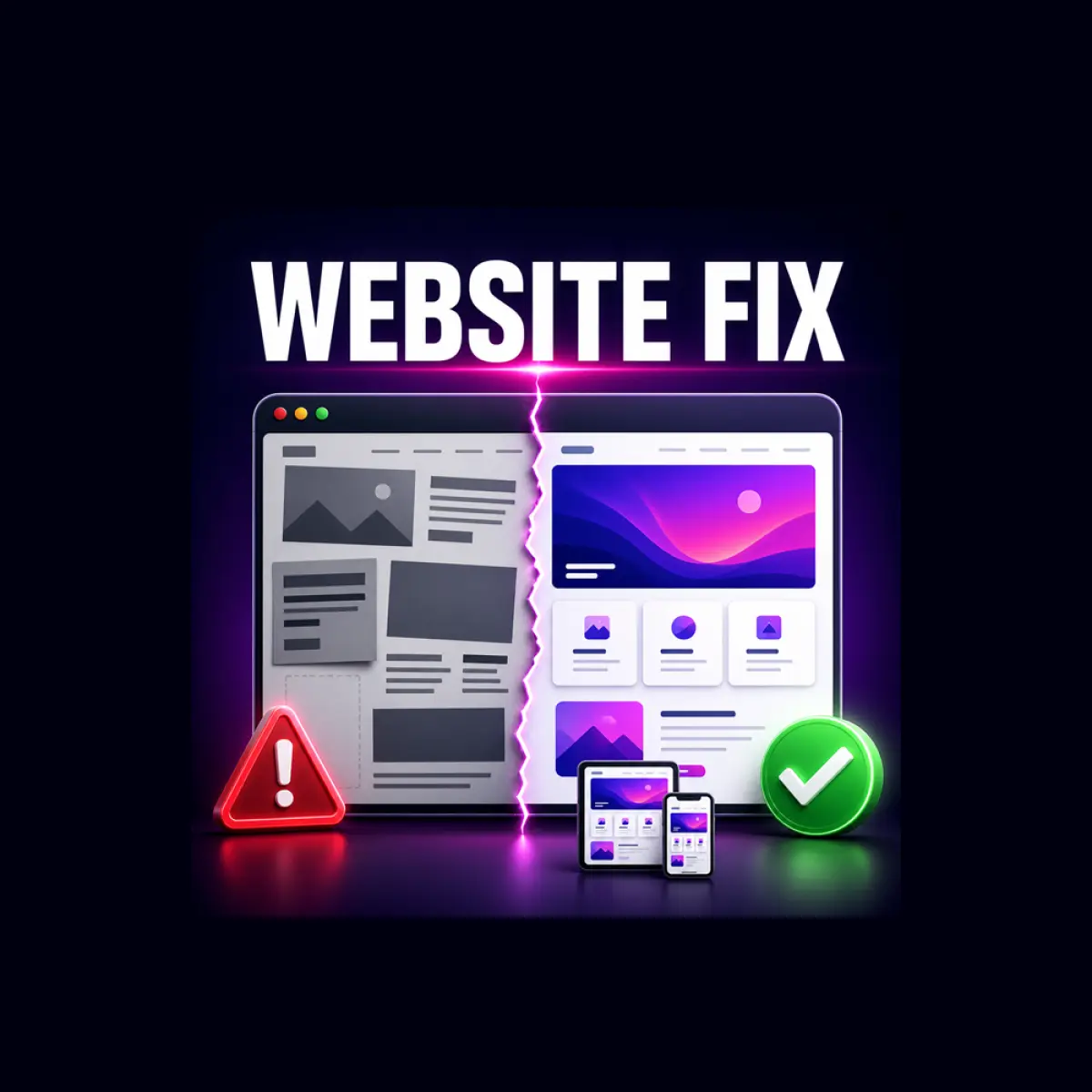 I Will Fix One Website Bug or Mobile Layout Issue
