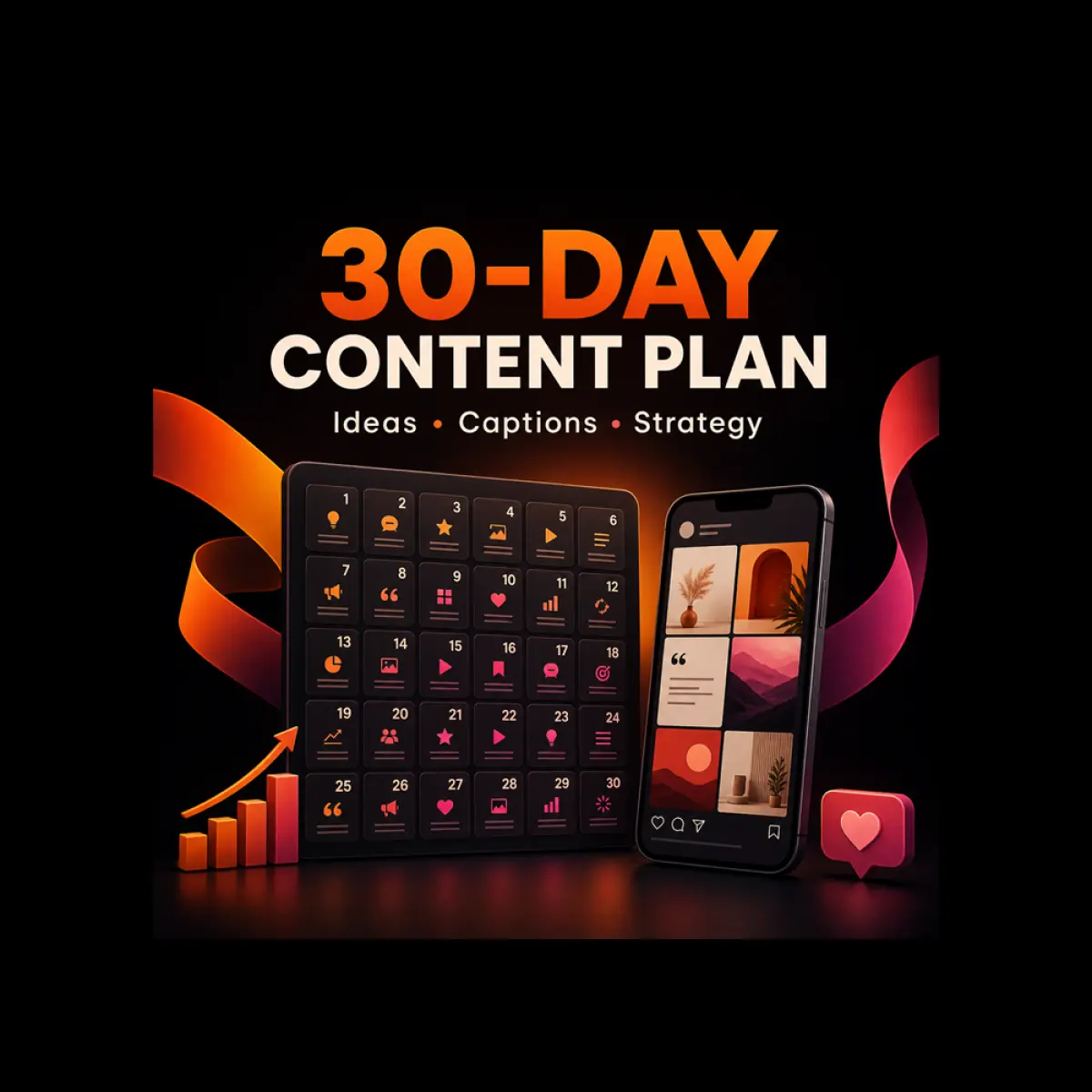 I Will Create a 30-Day Social Media Content Plan