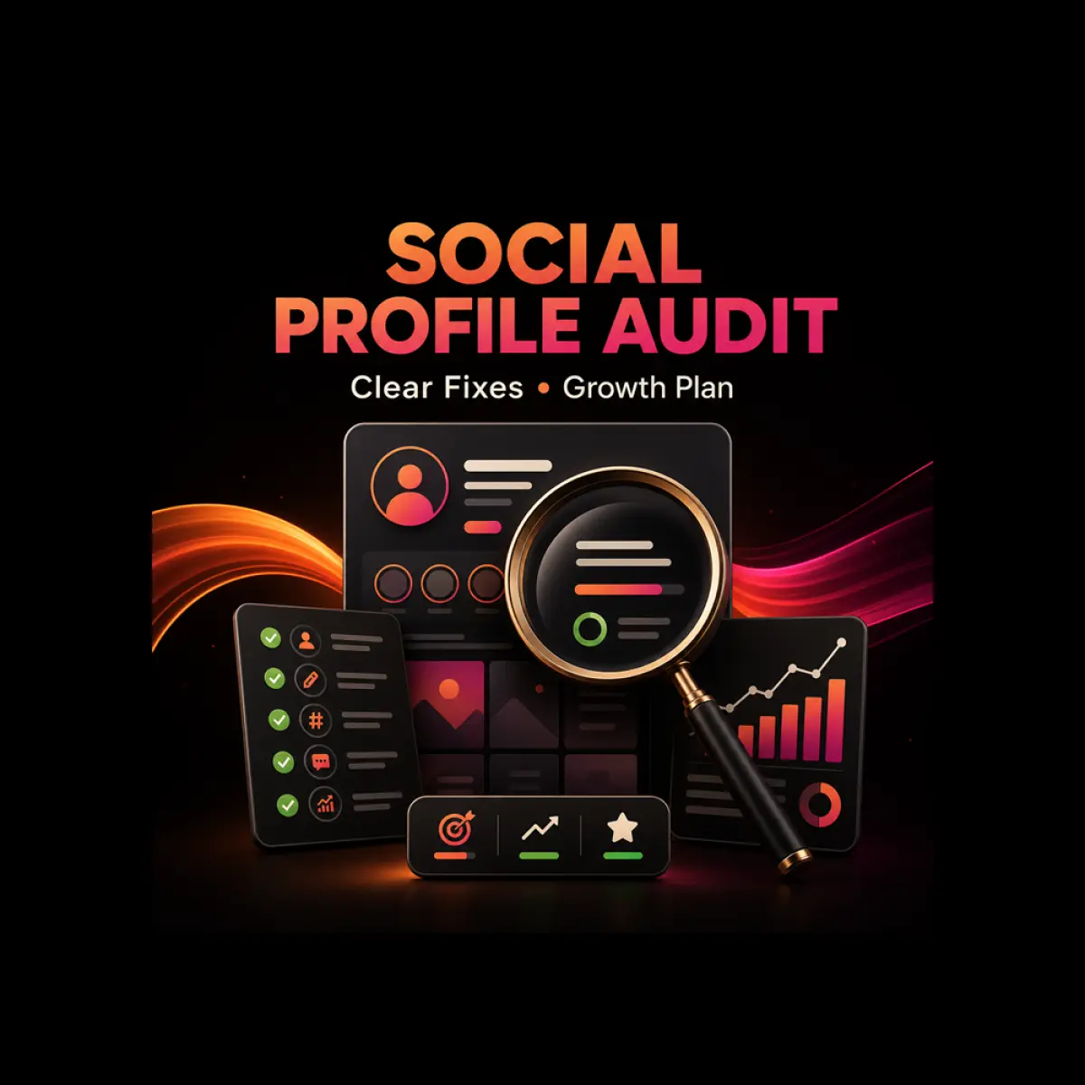 I Will Audit Your Social Media Profile and Create a Growth Plan