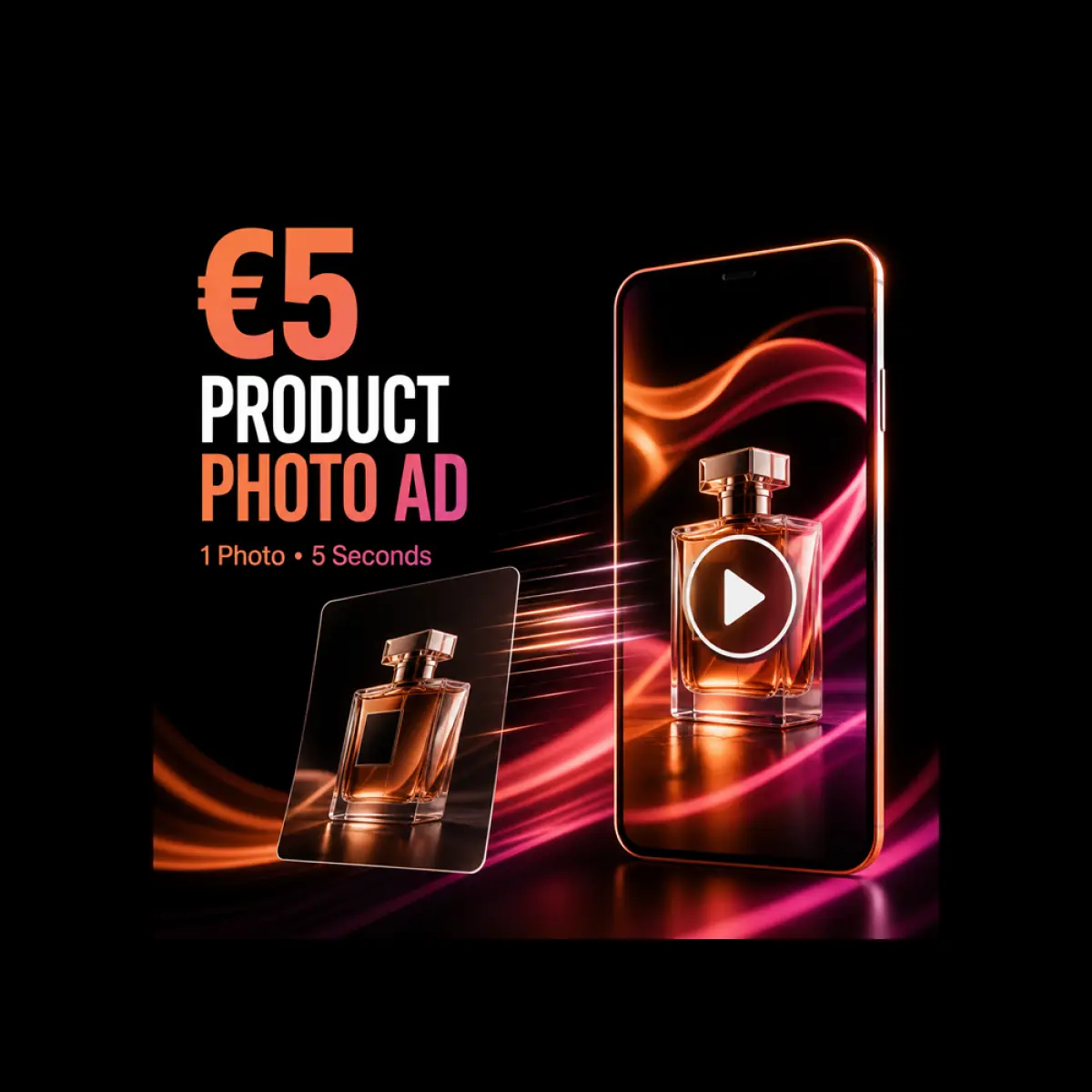 I Will Turn One Product Photo Into a 5-Second Video Ad